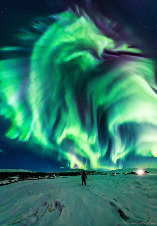 Dragon aurora' dancing over Iceland captured in stunning photo