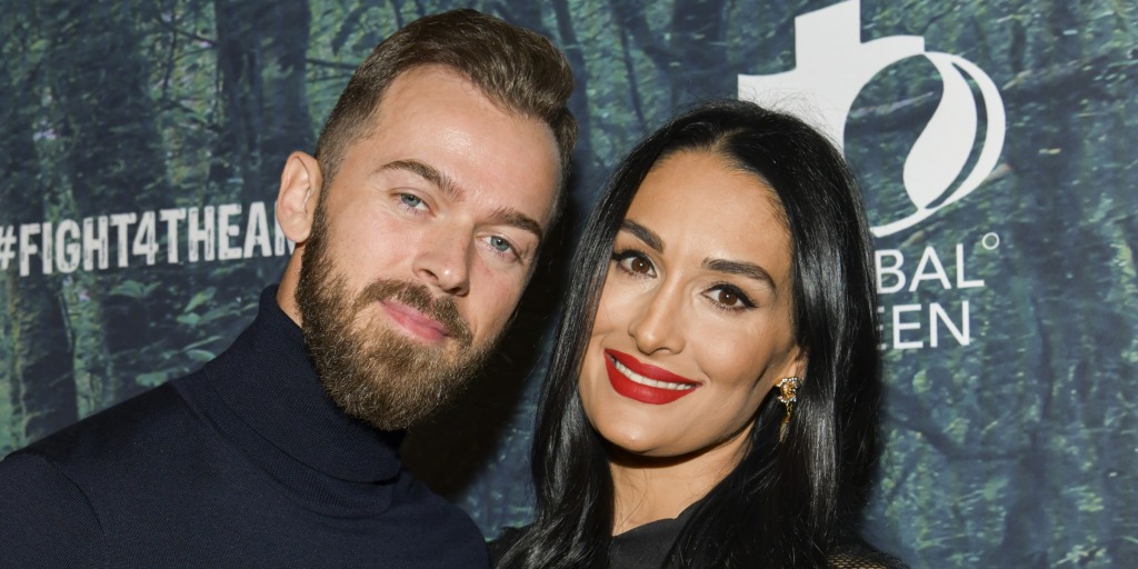 Nikki Bella flashes ring in first public outing with Artem Chigvintsev  since revealing engagement | Daily Mail Online