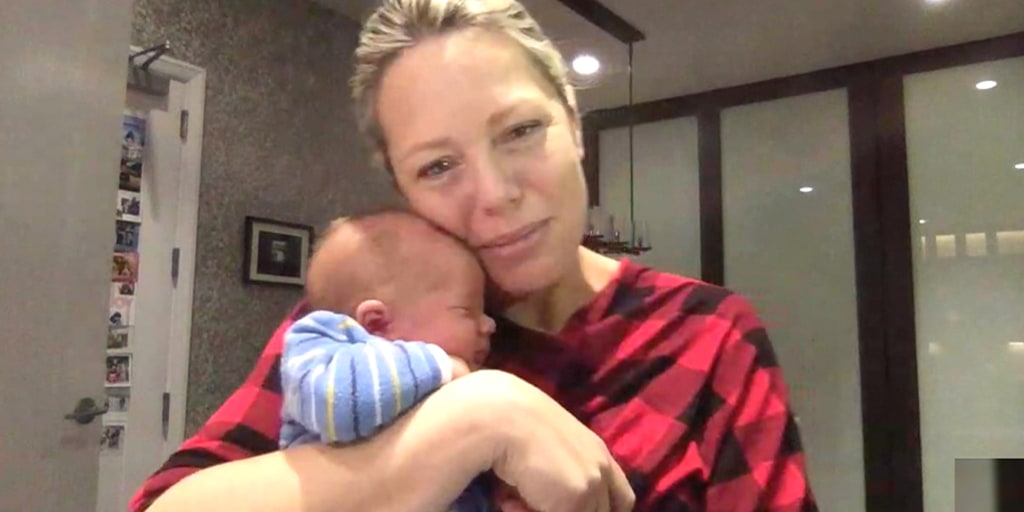 Dylan and baby Oliver check in: 'Not a whole lot of sleep'