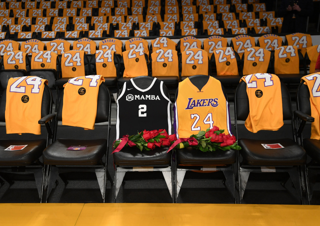 Vanessa Bryant posts photo of Lakers' Kobe Bryant tribute jerseys