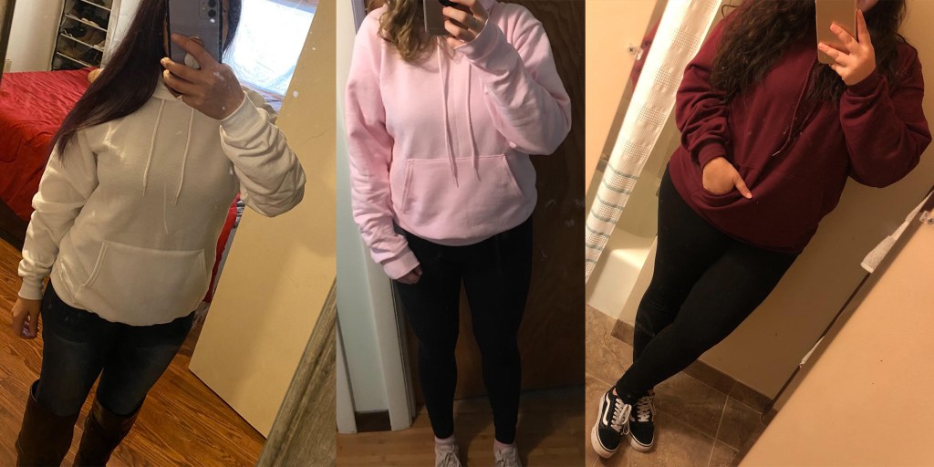 This pullover hoodie is a bestseller on Amazon