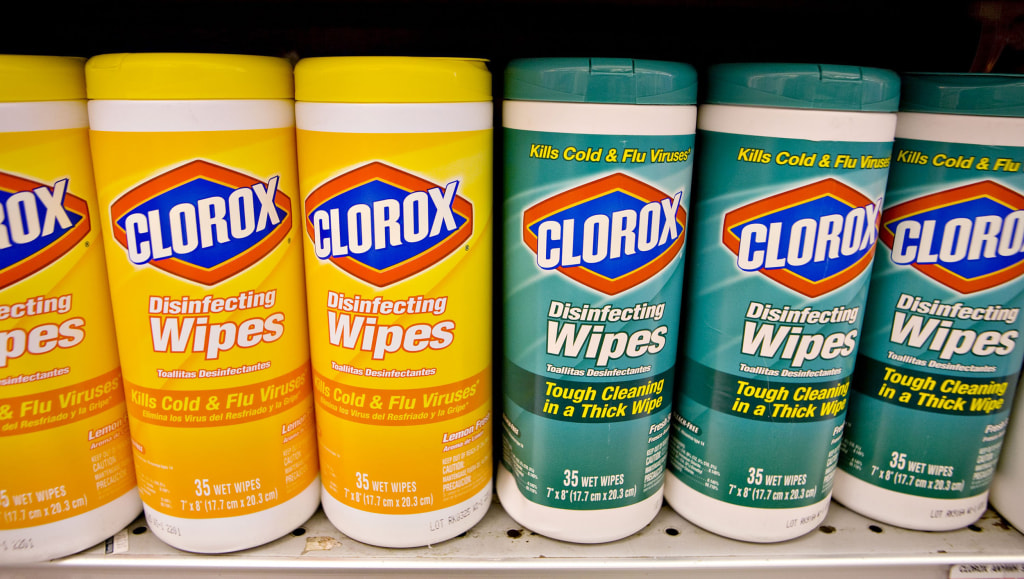 With demand for Clorox products up 500 percent, when can we expect