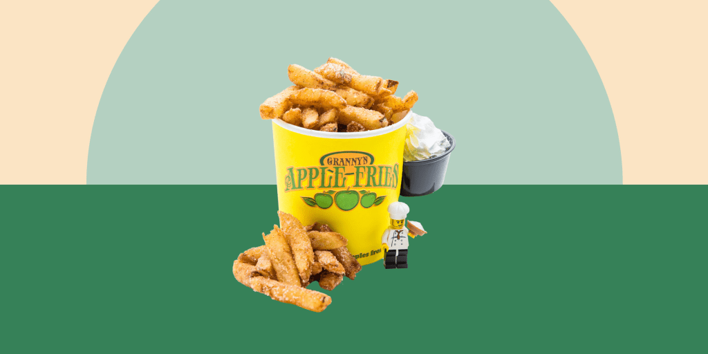Legoland apple on sale fries
