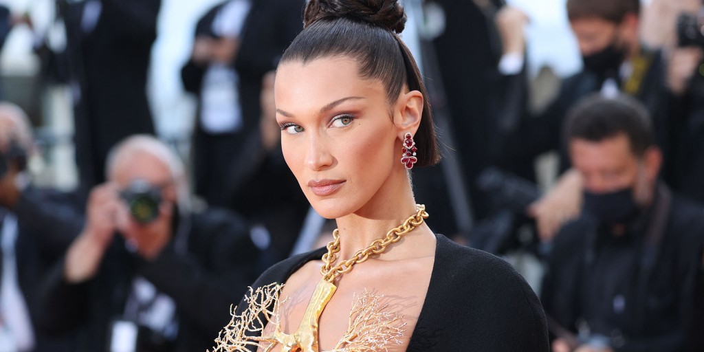 green emerald velvet dress Bella Hadid Vintage Black Taffeta Strapless High-Low Red Carpet Dress