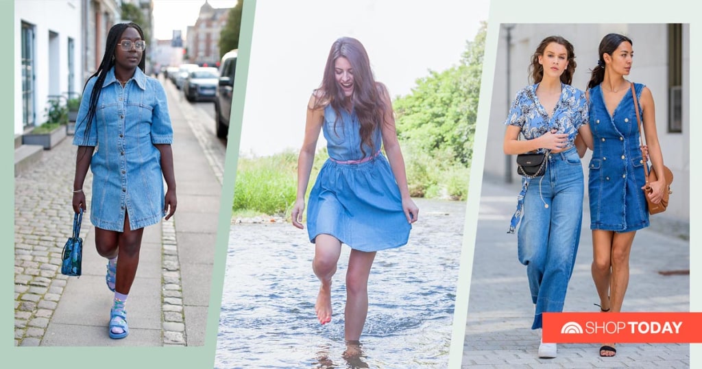 Best denim dresses 2018 top