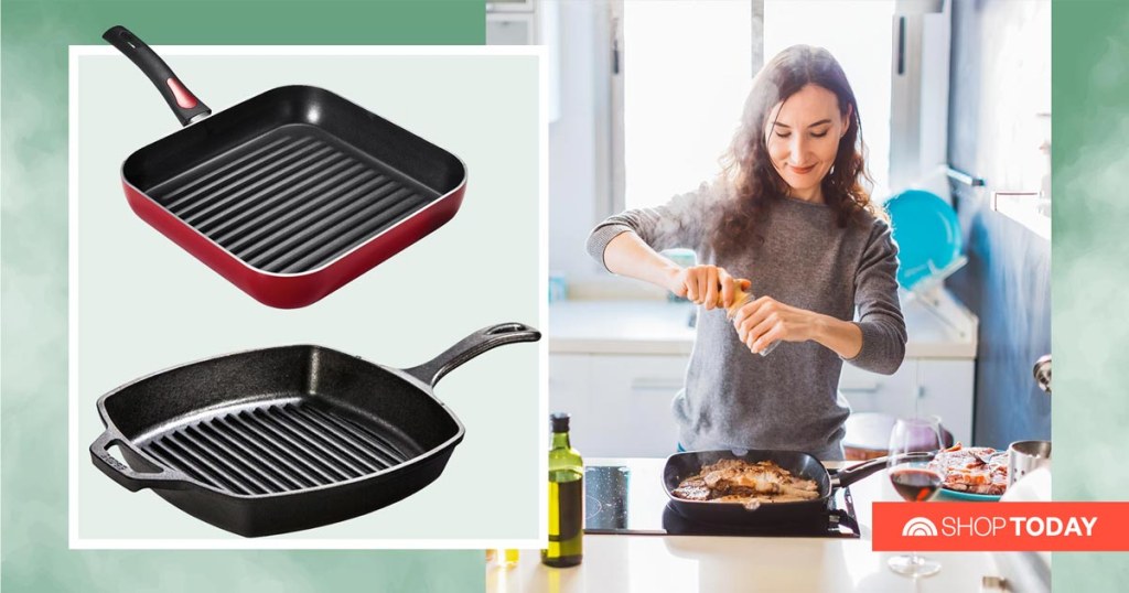 This Best-Selling Lodge Cast Iron Grill Pan Is Down To Just $28