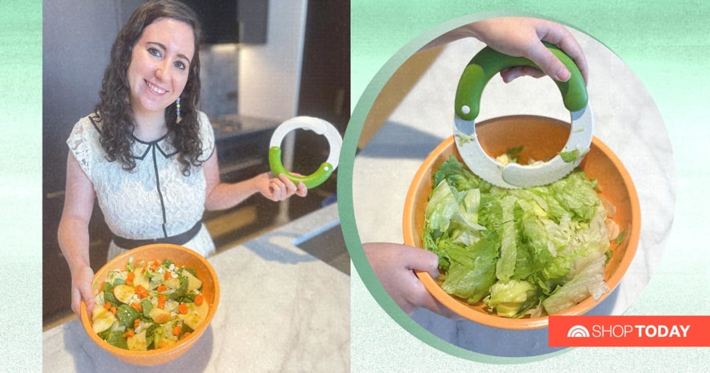 Meal Prep Made Easy: salad chopper making salad making quick! @oxo  @liketoknow.it @liketoknow.it.home