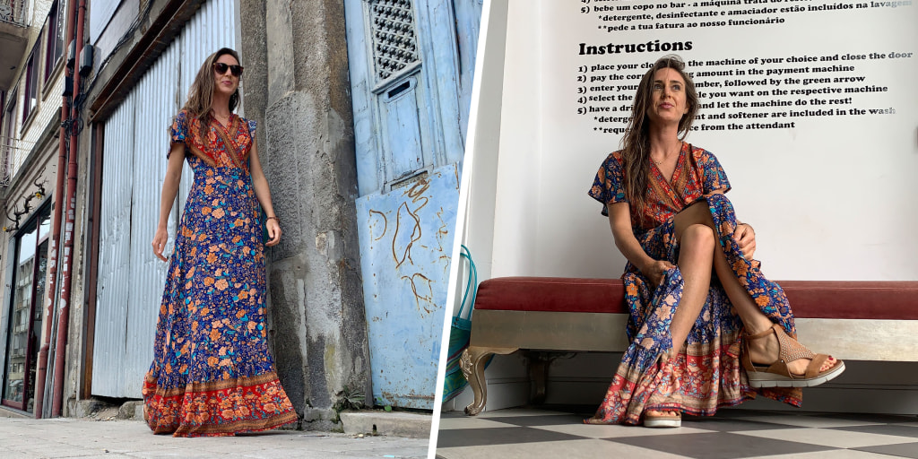 Why the Zesica Boho Floral Maxi Dress is perfect for fall