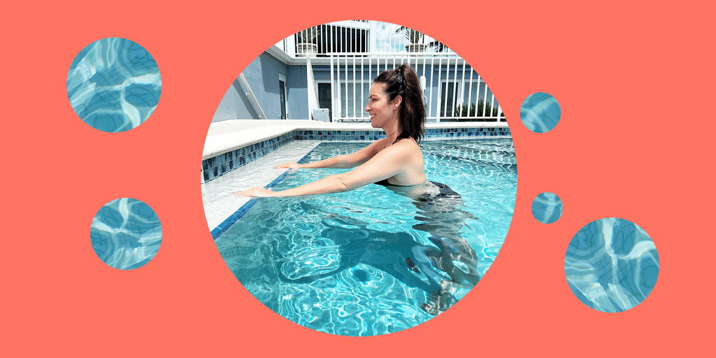 Leg exercises hot sale in pool