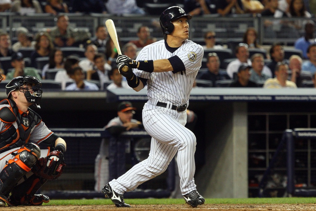 Hideki Matsui's first big league dinger came during his debut in