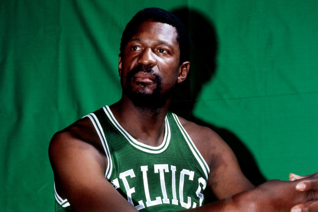 Why was Boston Garden nearly empty when Bill Russell's number was
