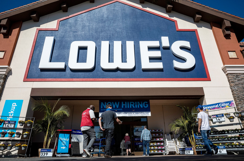 Show me hotsell the lowe's website