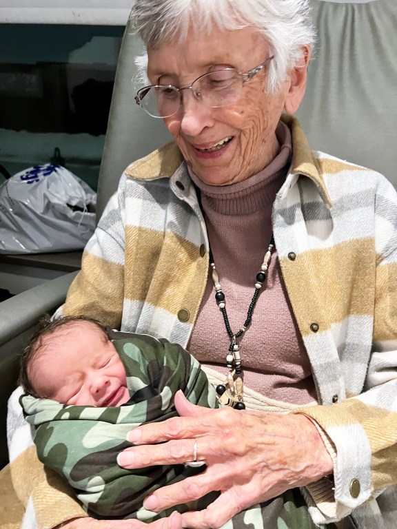 Great-grandma Dementia Recalls Lullaby When Holding Newborn Baby