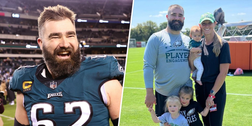 Jason Kelce Pregnant Wife Featured in Ad Ahead of Super Bowl: Photo