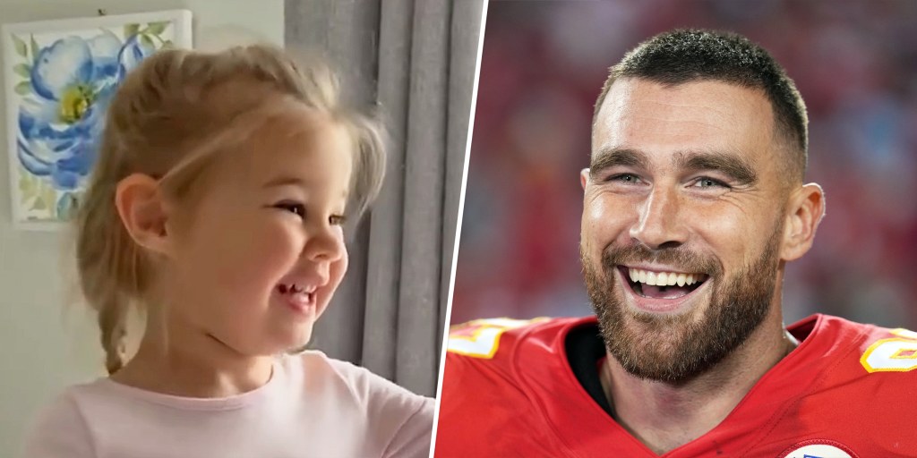 Jason Kelce coaches brother Travis Kelce on how to hold his baby: 'Just  like a football