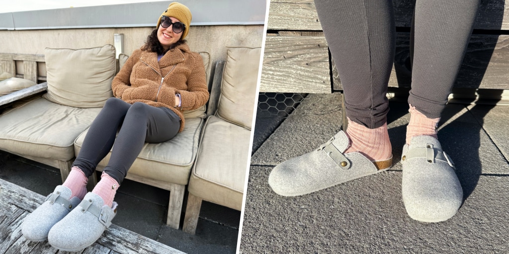 Pantofole Chiuse In Feltro Riciclato – VERBENAS Eagle – Colore Grigio – Fatte A Mano In Spagna, Comode E Sostenibili - 3