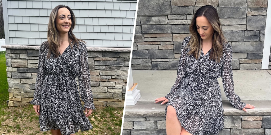 amazon grey dress Kirundo Spring Mini review — TODAY 90's_party_dress Style:New: Final Sale 100% softened European linen Royal Blue Macrame Tassel