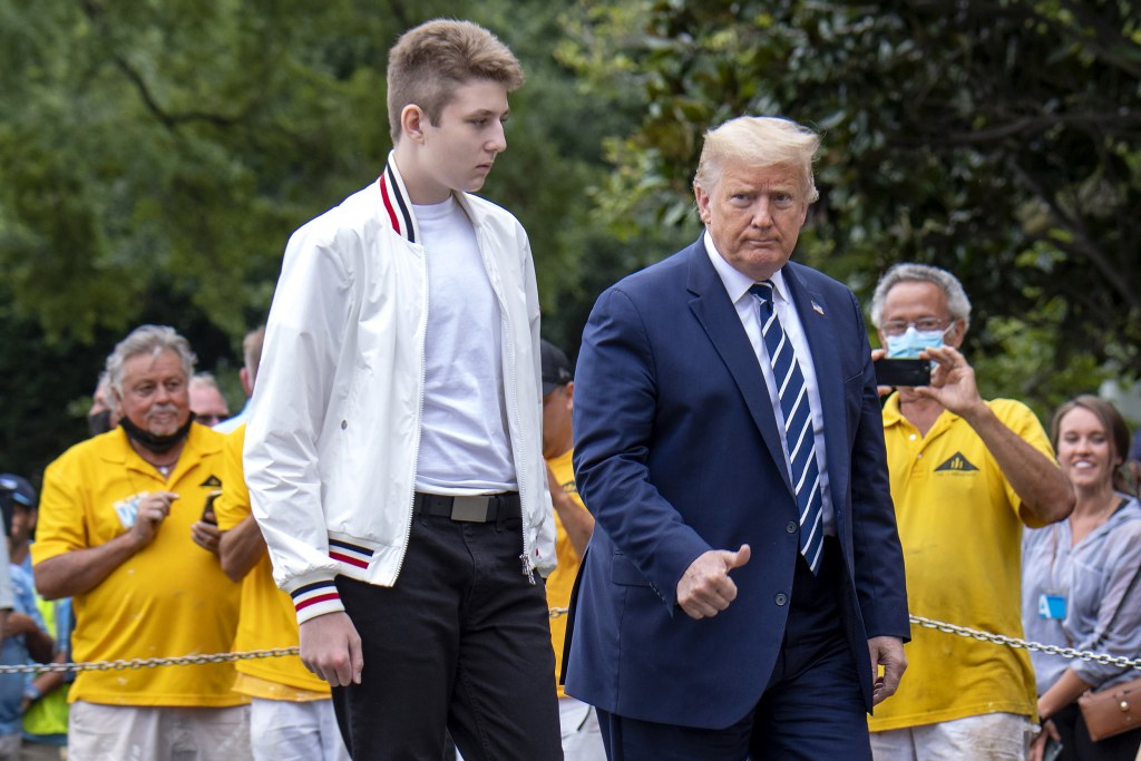 Сын трампа фото сейчас