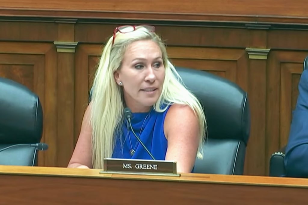 House committee meeting devolves into chaos amid personal insults between Marjorie  Taylor Greene and Jasmine Crockett