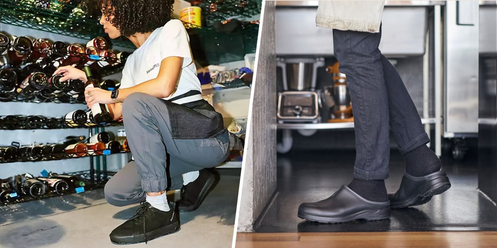 Comfortable waitress shoes clearance