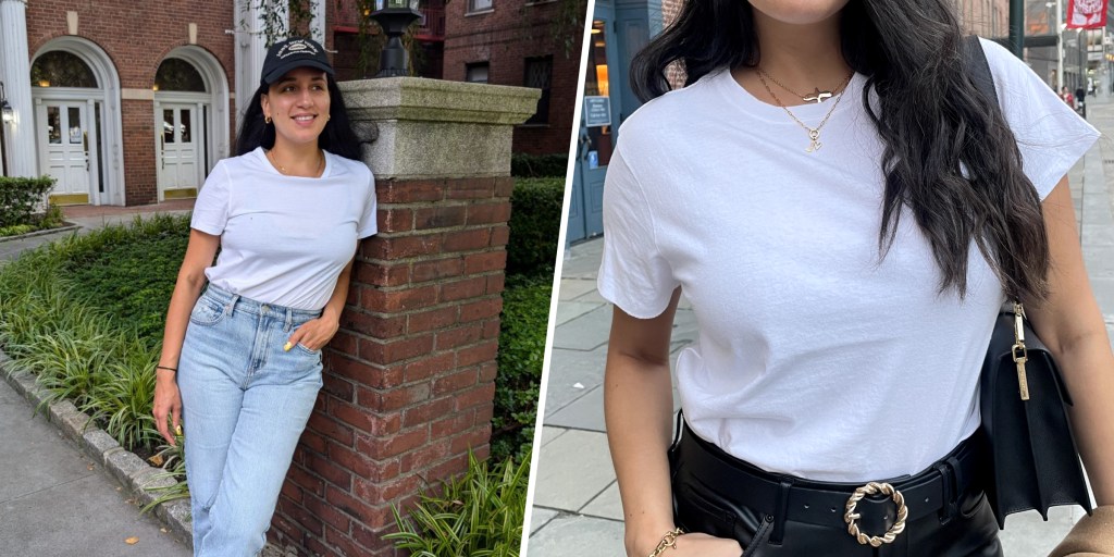 The 13 best white T shirts for women tested by an editor