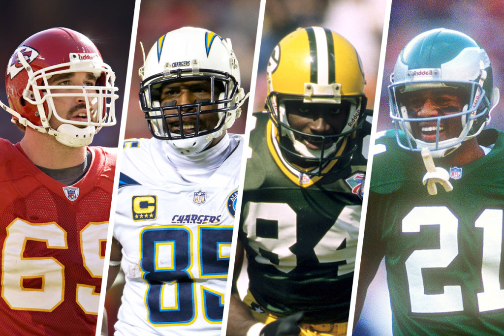 Antonio Gates Jared Allen Eric Allen and Sterling Sharpe make the Pro Football Hall of Fame