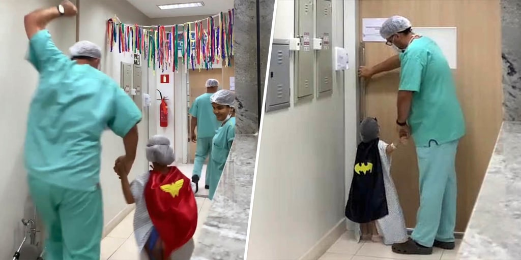 Pediatric Doctor Dresses Patients As Superheroes Before Surgery