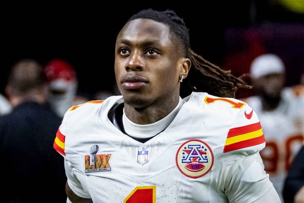 Chiefs receiver Xavier Worthy arrested in Texas on domestic violence charge