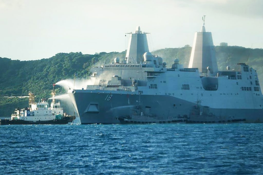 2 sailors injured in fire on U.S. warship in Japan, Navy says