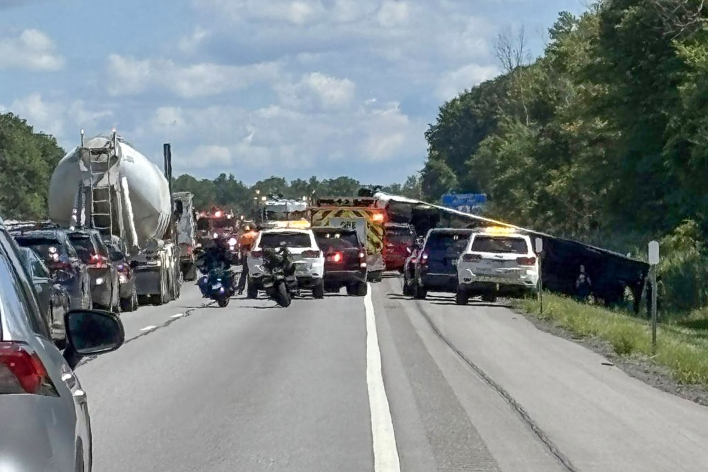Bus crash in western New York state with 'multiple fatalities' shuts down major thoroughfare  