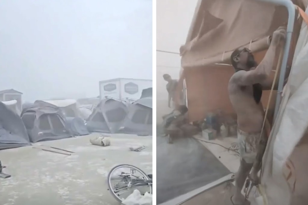 Dust storms, heat, thunder: Burning Man attendees face wild weather