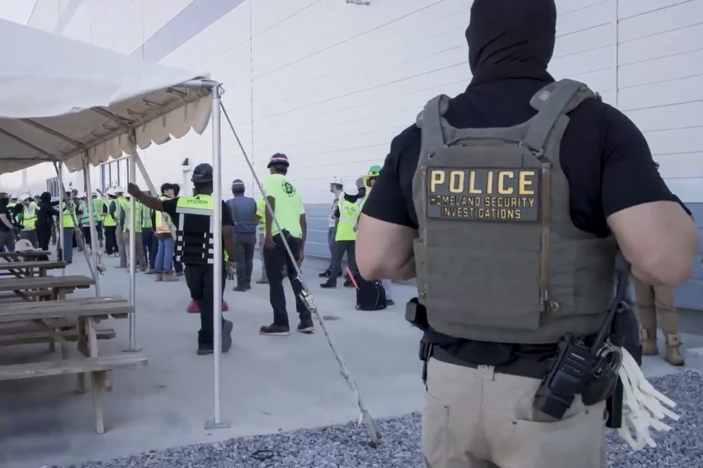 Trump trade and immigration agendas collide in Hyundai raid