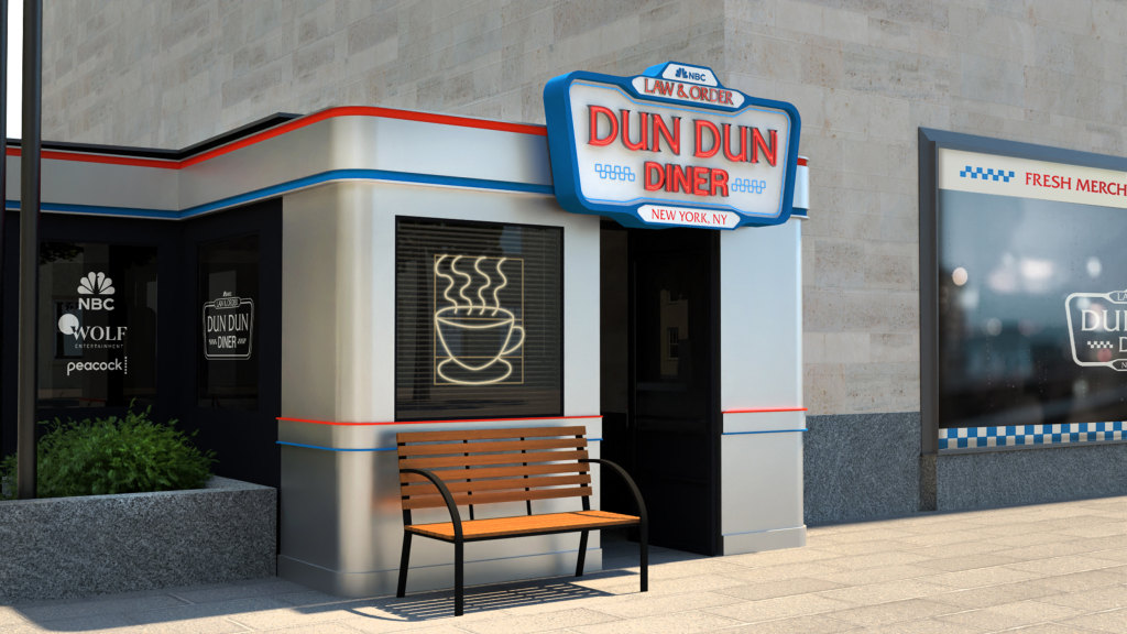 Law & Order Dun Dun Diner Pop-Up NYC Full Set Bundle Limited Edition NEW diner-interior-68dfe3cad989b.  main image 2