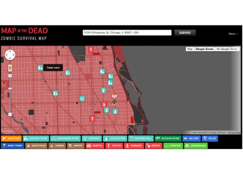 Map Of The Dead Survive Zombie Apocalypse With 'Map Of The Dead'