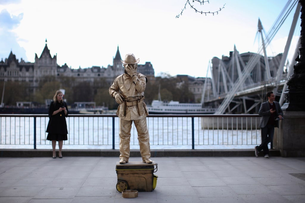 Human Statue London