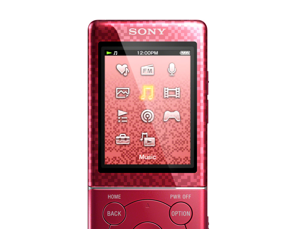 SONY WALKMAN レッド タッチスクリーン 477842-oom-use-e470-std-f-rq-