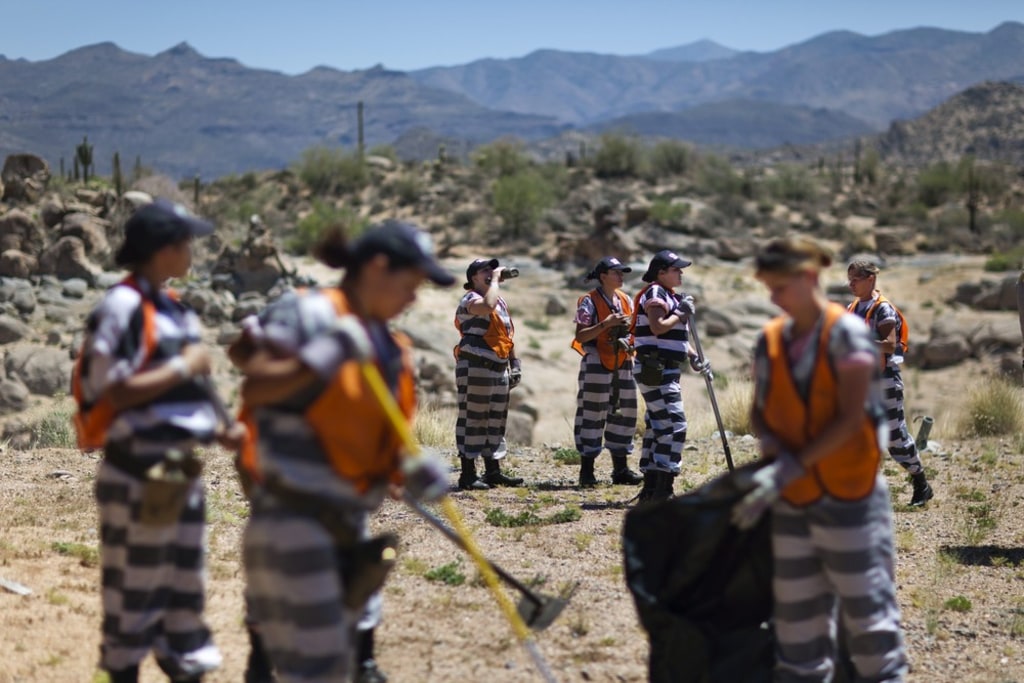 America's only all-female chain gang toils in Phoenix heat