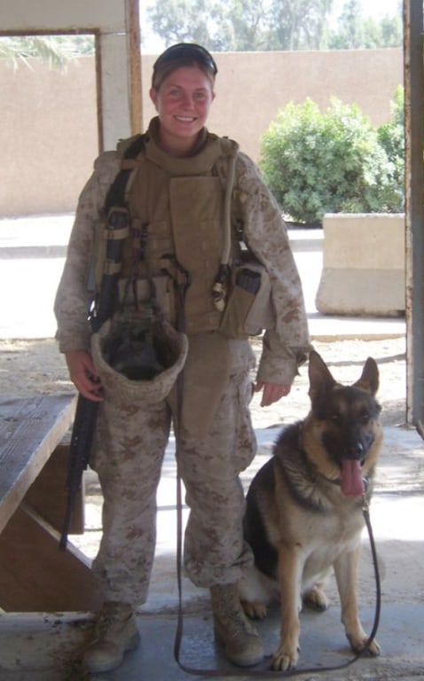Marine and dog bonded by war, divided by red tape