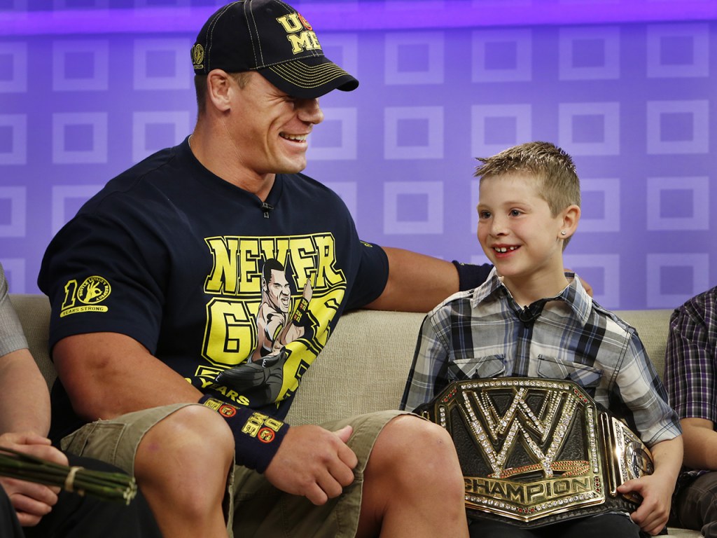 WWE star makes wish come true for young fan with heart defect.