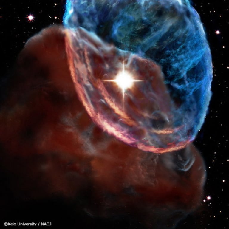 Supernova shockwave rips through space at 8 miles per second