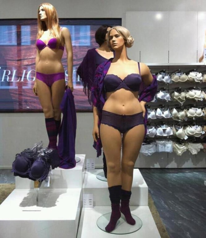 Real women' mannequins go viral