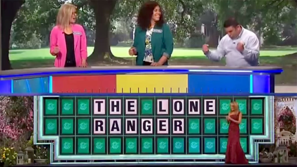 'Wheel of Fortune' contestant makes single-letter guess.