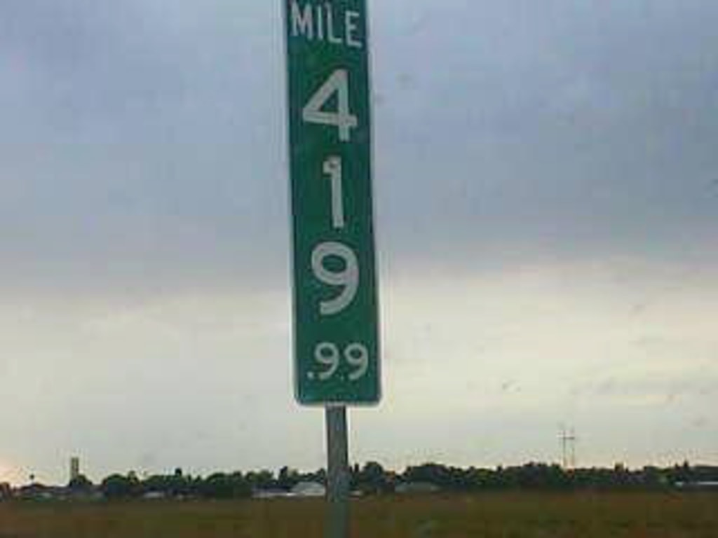 Sign of the times: 'Mile 420' highway markers are hot item