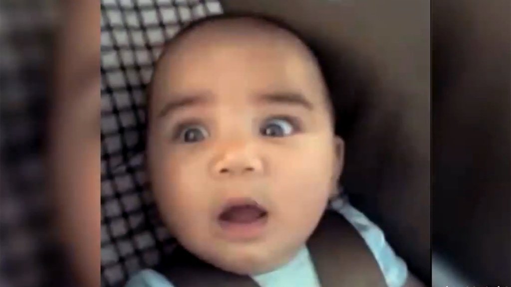 Peek a whoa Babies make hilarious faces while riding in tunnels