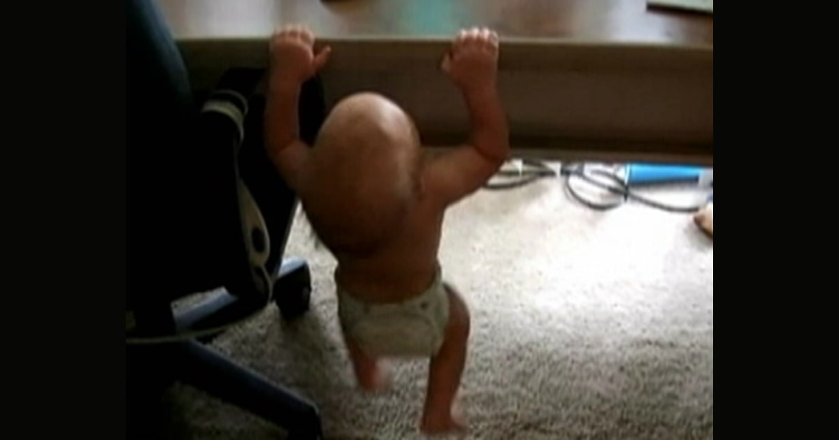Baby pull ups exercise on sale