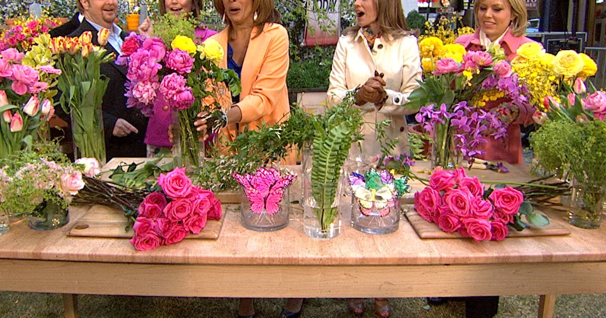 Anchors get competitive with flower arranging