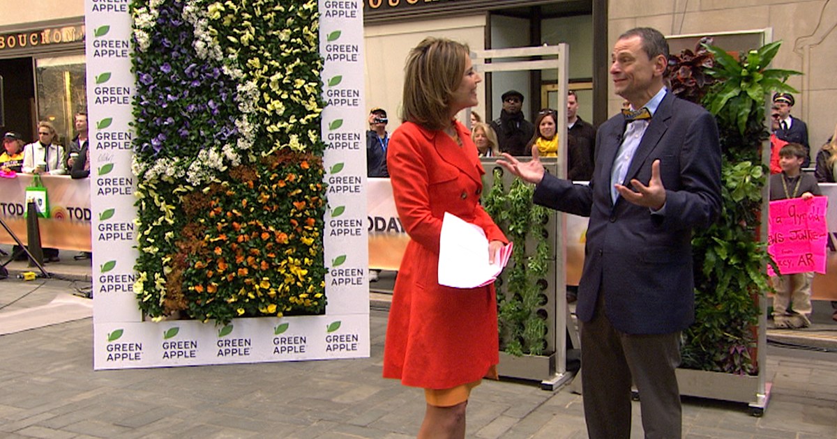 Vertical gardens bring greenery to cities