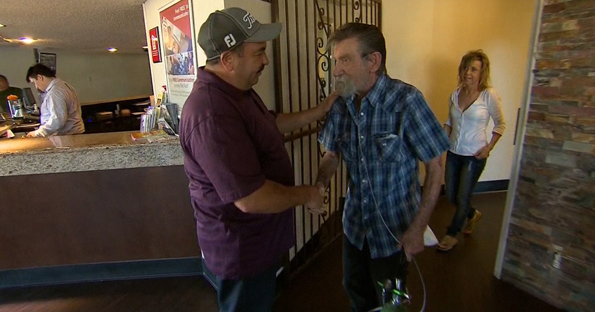 Good Samaritan reunites with man he saved from burning house