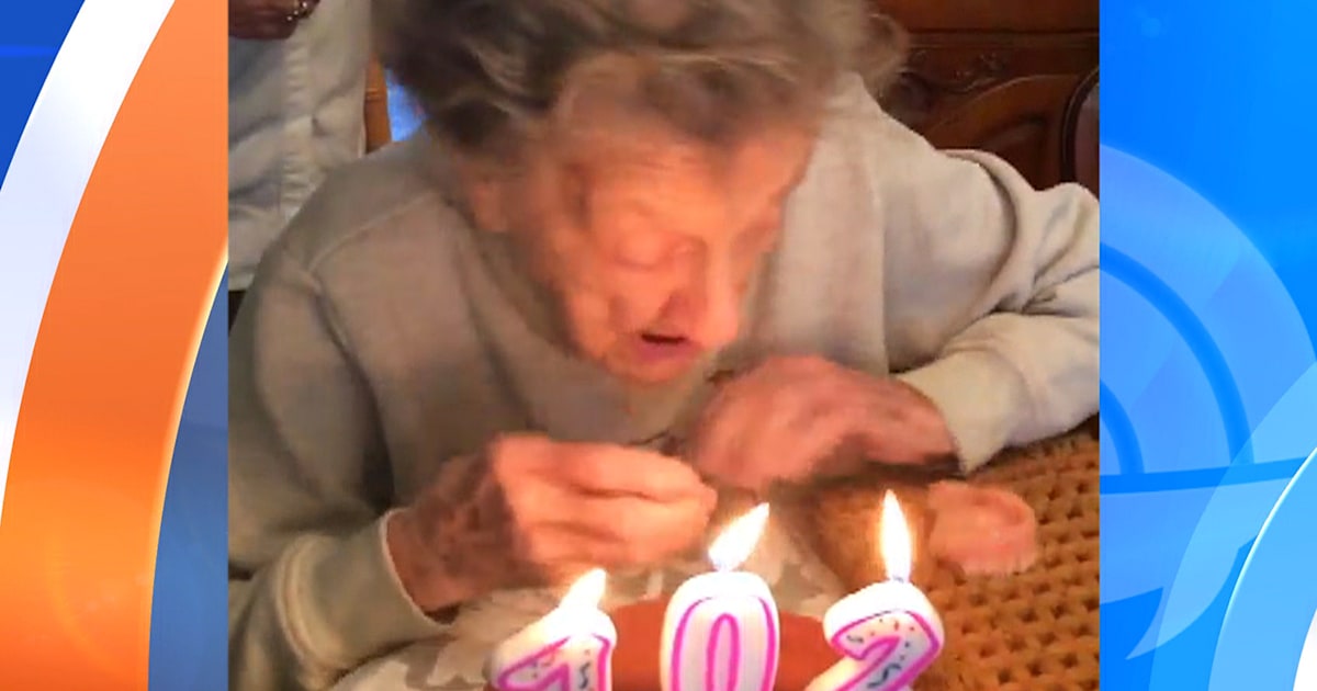 Trying to blow out candles, grandma blows out teeth instead