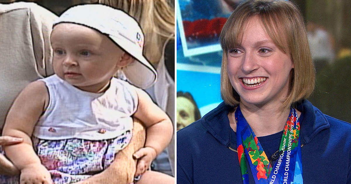 Flashback 1998 See Katie Ledecky as a tot meeting Al Roker on TODAY
